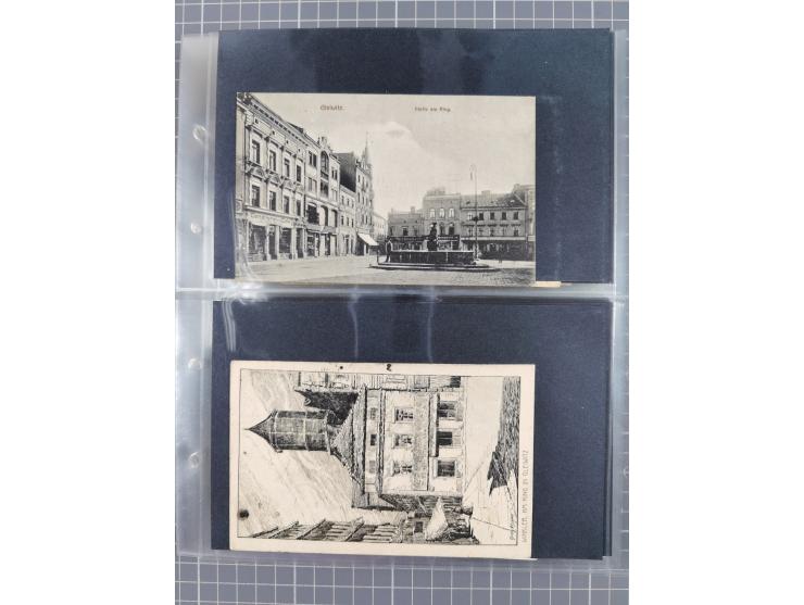 GLEIWITZ, rund 175 Karten, dabei 'Gruß aus', Lithos, Straßenansichten, etc.
