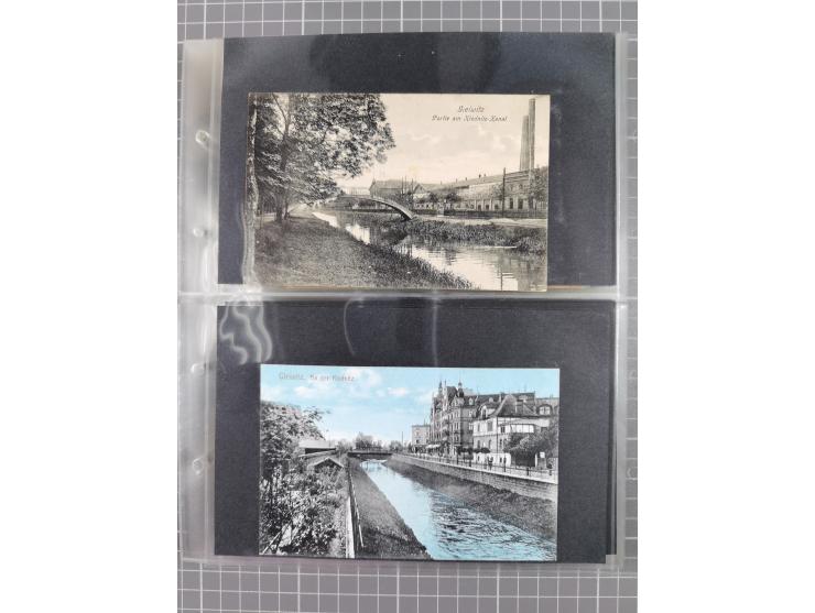 GLEIWITZ, rund 175 Karten, dabei 'Gruß aus', Lithos, Straßenansichten, etc.