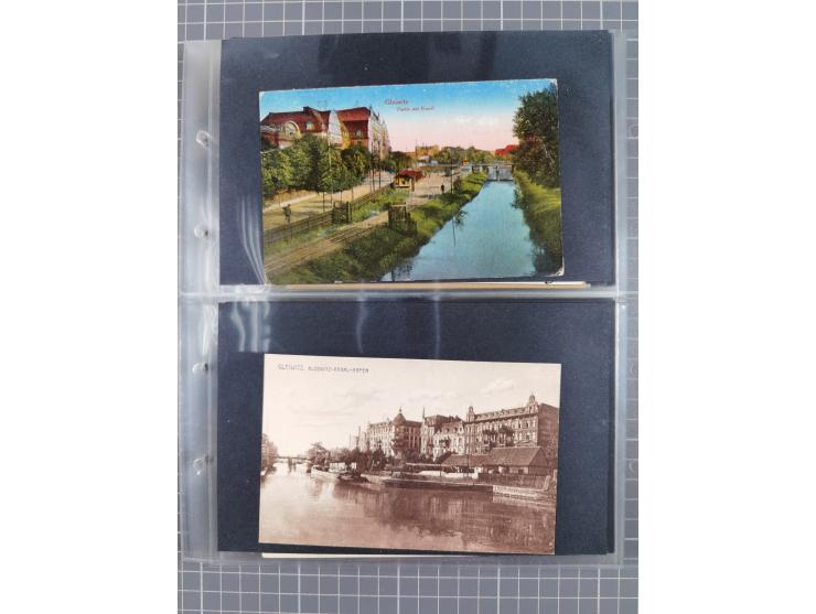 GLEIWITZ, rund 175 Karten, dabei 'Gruß aus', Lithos, Straßenansichten, etc.