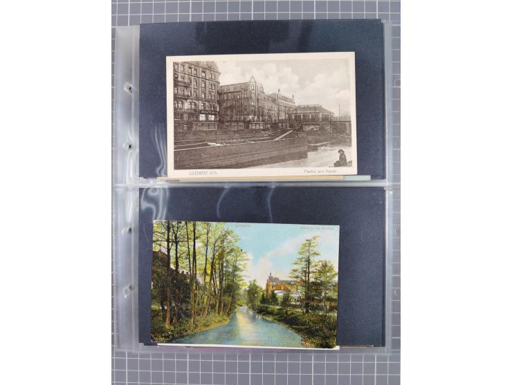 GLEIWITZ, rund 175 Karten, dabei 'Gruß aus', Lithos, Straßenansichten, etc.