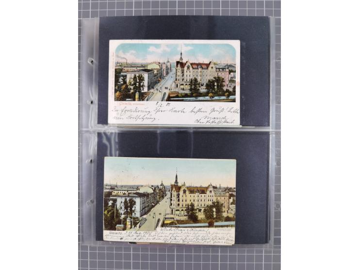 GLEIWITZ, rund 175 Karten, dabei 'Gruß aus', Lithos, Straßenansichten, etc.