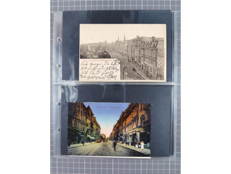 GLEIWITZ, rund 175 Karten, dabei 'Gruß aus', Lithos, Straßenansichten, etc.
