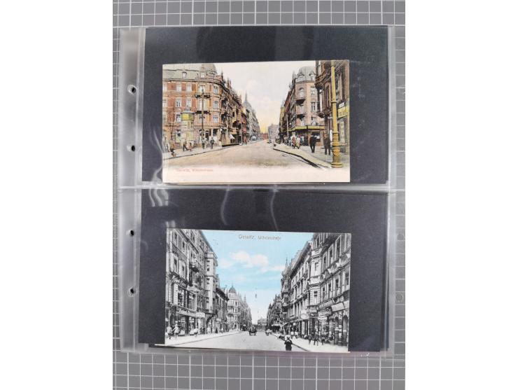 GLEIWITZ, rund 175 Karten, dabei 'Gruß aus', Lithos, Straßenansichten, etc.
