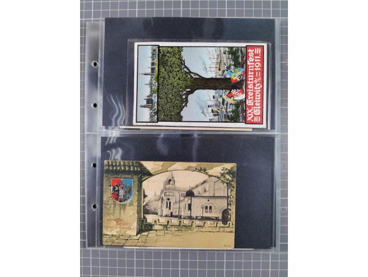 GLEIWITZ, rund 175 Karten, dabei 'Gruß aus', Lithos, Straßenansichten, etc.