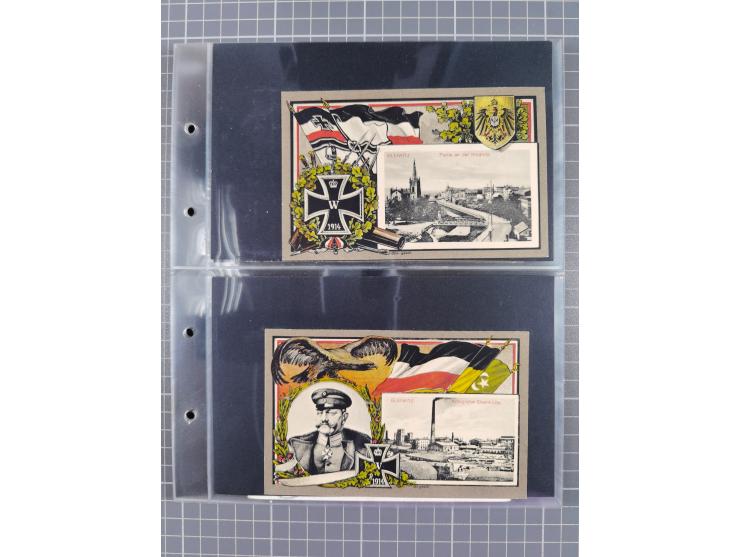 GLEIWITZ, rund 175 Karten, dabei 'Gruß aus', Lithos, Straßenansichten, etc.