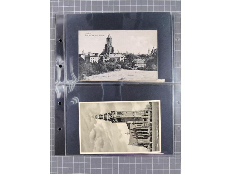 GLEIWITZ, rund 175 Karten, dabei 'Gruß aus', Lithos, Straßenansichten, etc.