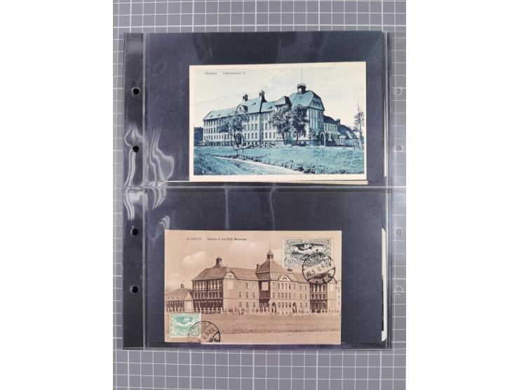 GLEIWITZ, rund 175 Karten, dabei 'Gruß aus', Lithos, Straßenansichten, etc.