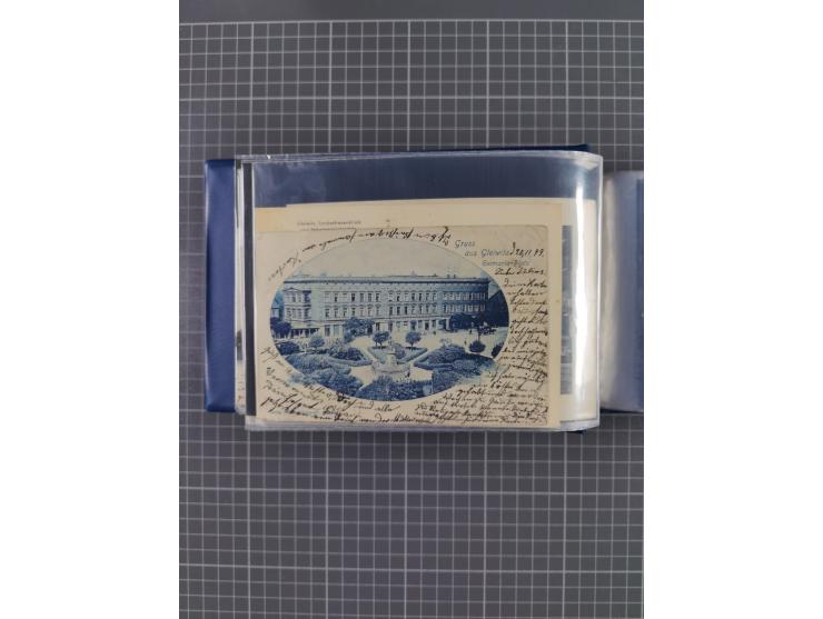 GLEIWITZ, rund 175 Karten, dabei 'Gruß aus', Lithos, Straßenansichten, etc.