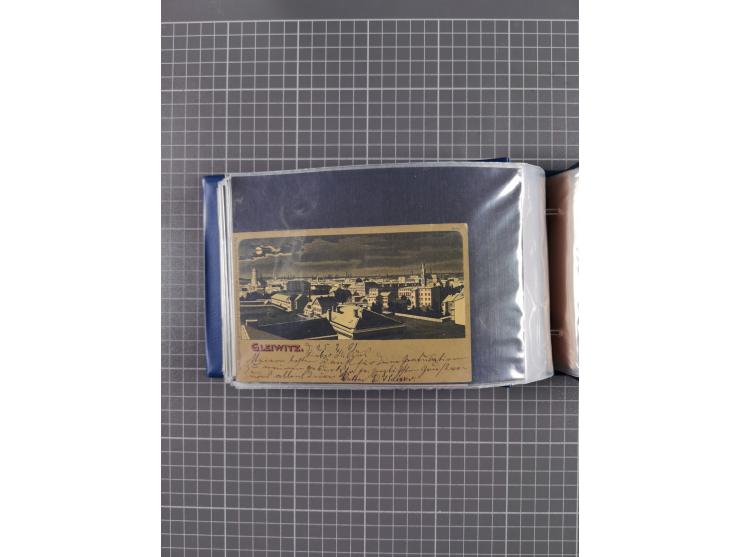 GLEIWITZ, rund 175 Karten, dabei 'Gruß aus', Lithos, Straßenansichten, etc.