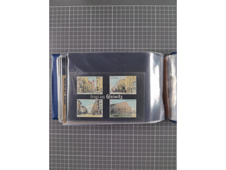GLEIWITZ, rund 175 Karten, dabei 'Gruß aus', Lithos, Straßenansichten, etc.