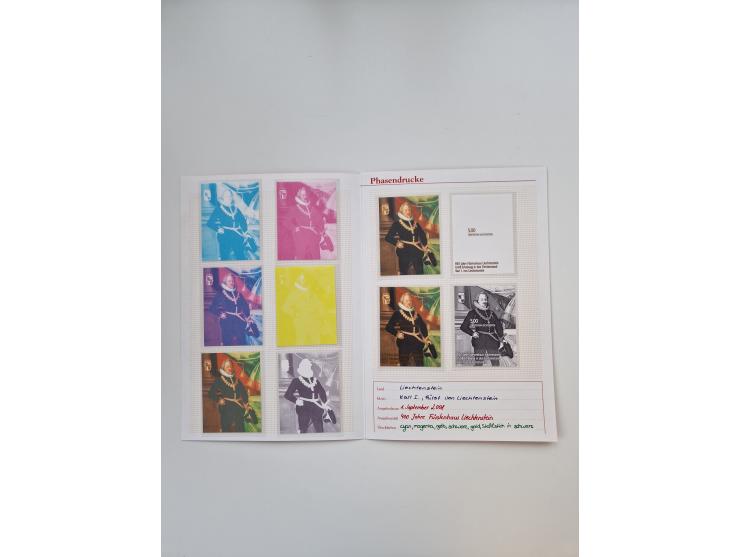 2008, 400 Jahre Fürstenhaus, Blockausgabe, 10 verschiedene Phasendrucke, 100 Garnituren, postfrisch (Block 18 PH)