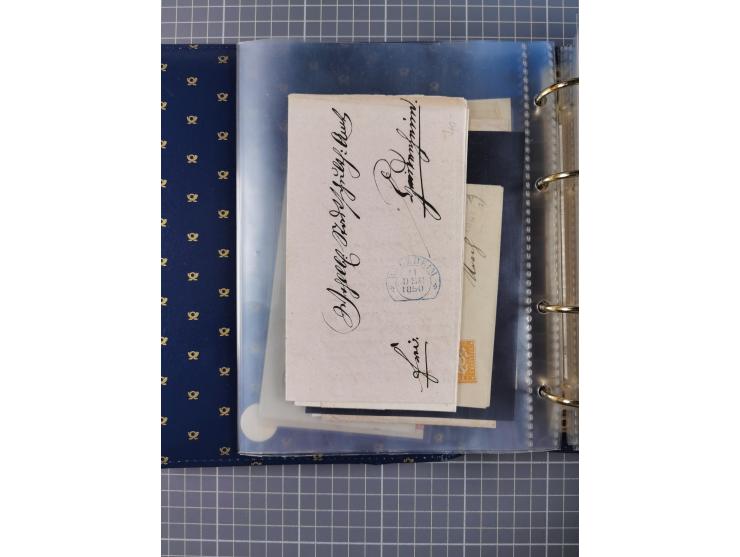 1830/86 (ca.), über 45 meist markenlose Briefe mit Steigbügelstempeln mit Schwerpunkt Württemberg, dabei u.a. HAIGERLOCH in r