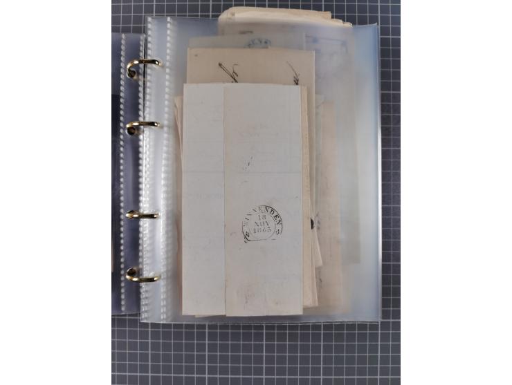 1830/86 (ca.), über 45 meist markenlose Briefe mit Steigbügelstempeln mit Schwerpunkt Württemberg, dabei u.a. HAIGERLOCH in r