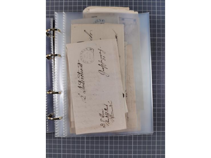 1830/86 (ca.), über 45 meist markenlose Briefe mit Steigbügelstempeln mit Schwerpunkt Württemberg, dabei u.a. HAIGERLOCH in r