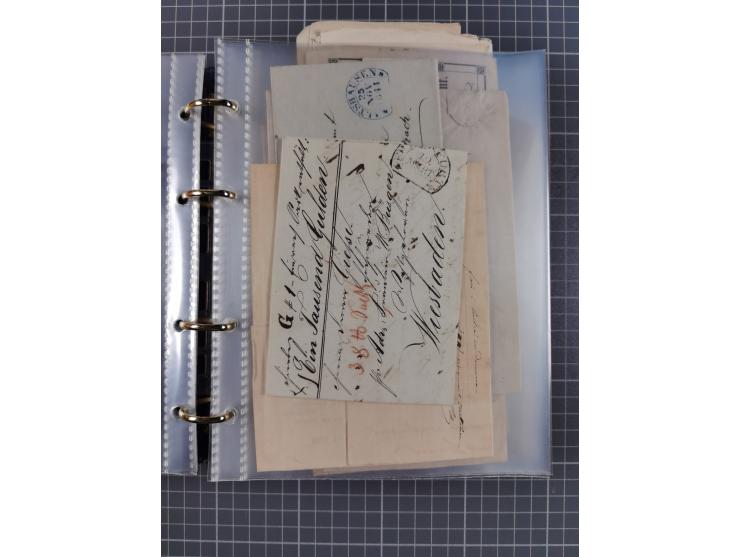 1830/86 (ca.), über 45 meist markenlose Briefe mit Steigbügelstempeln mit Schwerpunkt Württemberg, dabei u.a. HAIGERLOCH in r