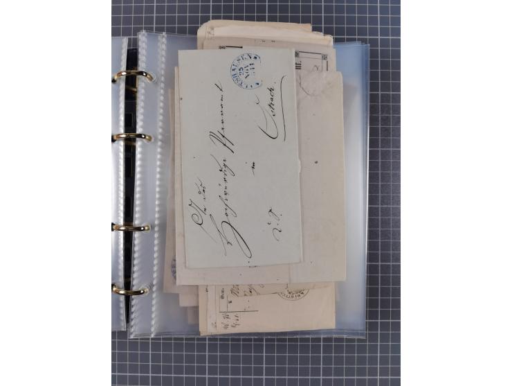 1830/86 (ca.), über 45 meist markenlose Briefe mit Steigbügelstempeln mit Schwerpunkt Württemberg, dabei u.a. HAIGERLOCH in r