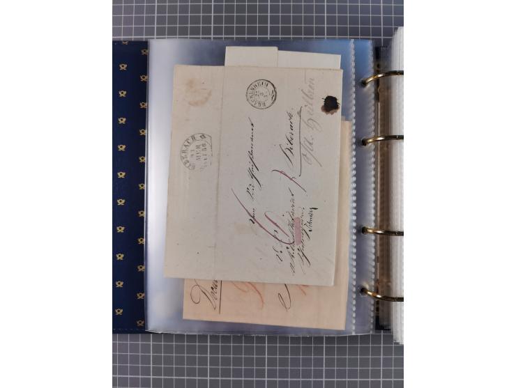 1830/86 (ca.), über 45 meist markenlose Briefe mit Steigbügelstempeln mit Schwerpunkt Württemberg, dabei u.a. HAIGERLOCH in r