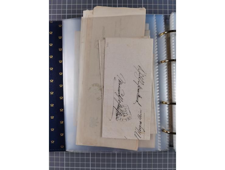 1830/86 (ca.), über 45 meist markenlose Briefe mit Steigbügelstempeln mit Schwerpunkt Württemberg, dabei u.a. HAIGERLOCH in r