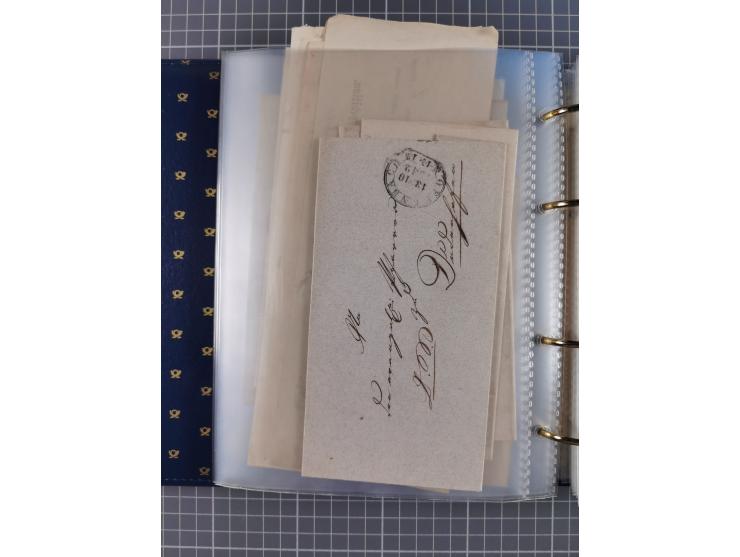 1830/86 (ca.), über 45 meist markenlose Briefe mit Steigbügelstempeln mit Schwerpunkt Württemberg, dabei u.a. HAIGERLOCH in r