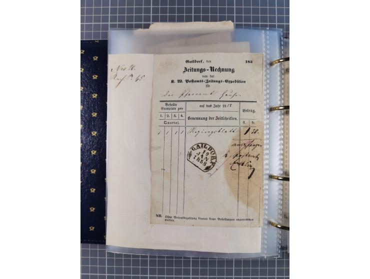 1830/86 (ca.), über 45 meist markenlose Briefe mit Steigbügelstempeln mit Schwerpunkt Württemberg, dabei u.a. HAIGERLOCH in r