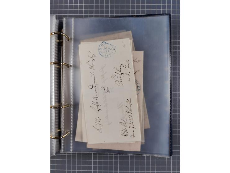 1830/86 (ca.), über 45 meist markenlose Briefe mit Steigbügelstempeln mit Schwerpunkt Württemberg, dabei u.a. HAIGERLOCH in r