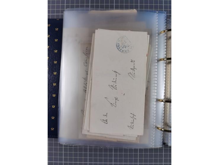 1830/86 (ca.), über 45 meist markenlose Briefe mit Steigbügelstempeln mit Schwerpunkt Württemberg, dabei u.a. HAIGERLOCH in r