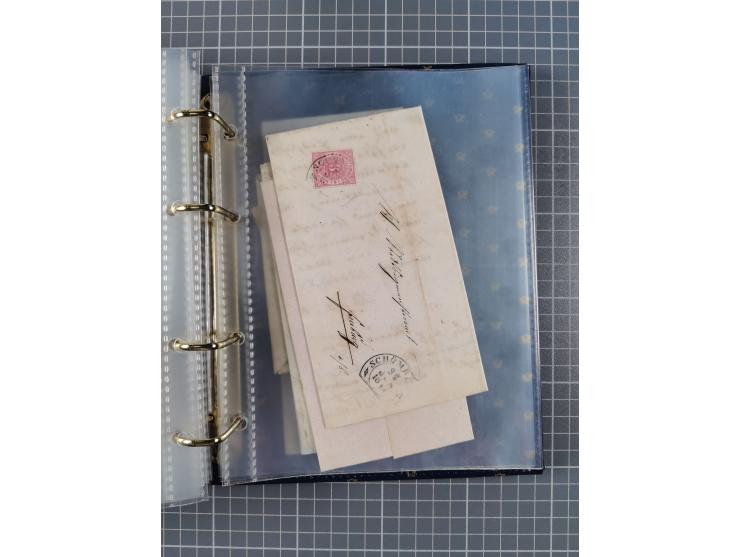 1830/86 (ca.), über 45 meist markenlose Briefe mit Steigbügelstempeln mit Schwerpunkt Württemberg, dabei u.a. HAIGERLOCH in r