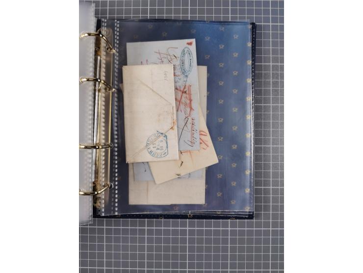 1830/86 (ca.), über 45 meist markenlose Briefe mit Steigbügelstempeln mit Schwerpunkt Württemberg, dabei u.a. HAIGERLOCH in r