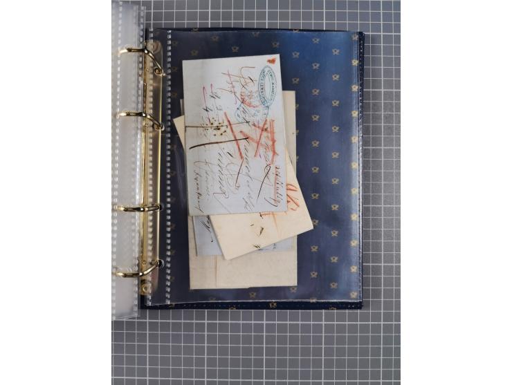 1830/86 (ca.), über 45 meist markenlose Briefe mit Steigbügelstempeln mit Schwerpunkt Württemberg, dabei u.a. HAIGERLOCH in r