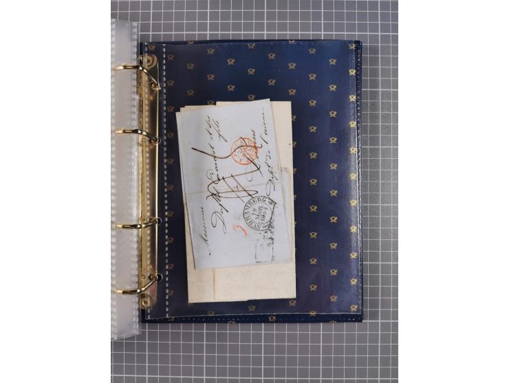 1830/86 (ca.), über 45 meist markenlose Briefe mit Steigbügelstempeln mit Schwerpunkt Württemberg, dabei u.a. HAIGERLOCH in r