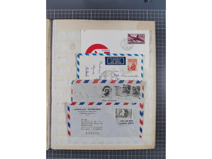 1931/81 (ca), over 120 cards and covers, incl. some better and early items, some Zeppelin Mail, etc., in one album