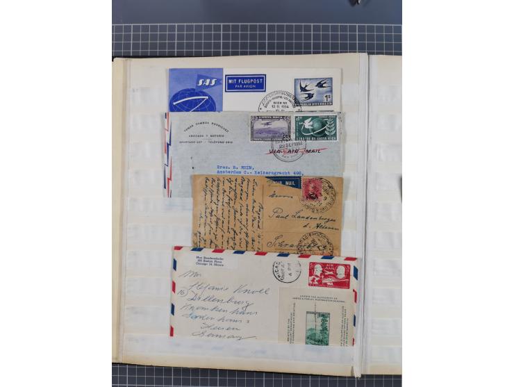 1931/81 (ca), over 120 cards and covers, incl. some better and early items, some Zeppelin Mail, etc., in one album