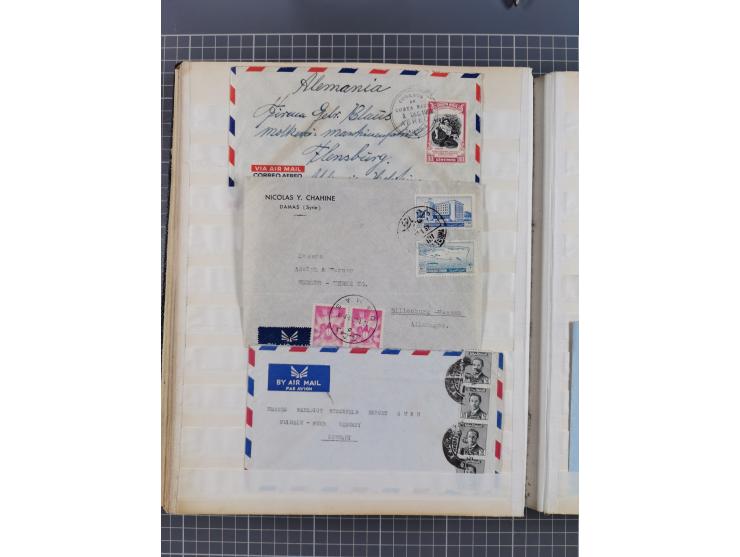 1931/81 (ca), over 120 cards and covers, incl. some better and early items, some Zeppelin Mail, etc., in one album