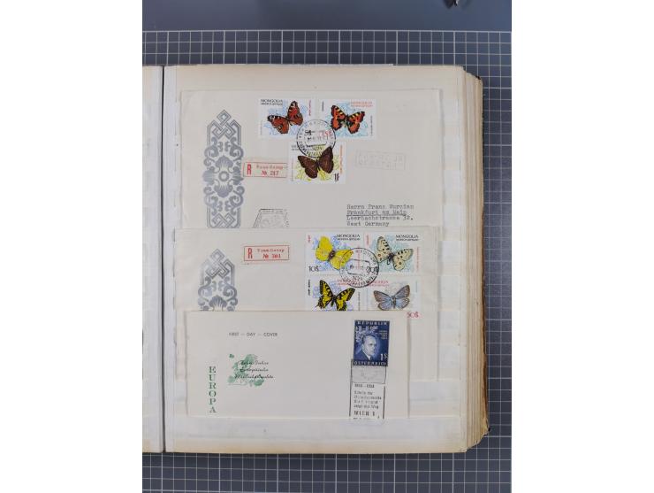 1931/81 (ca), over 120 cards and covers, incl. some better and early items, some Zeppelin Mail, etc., in one album