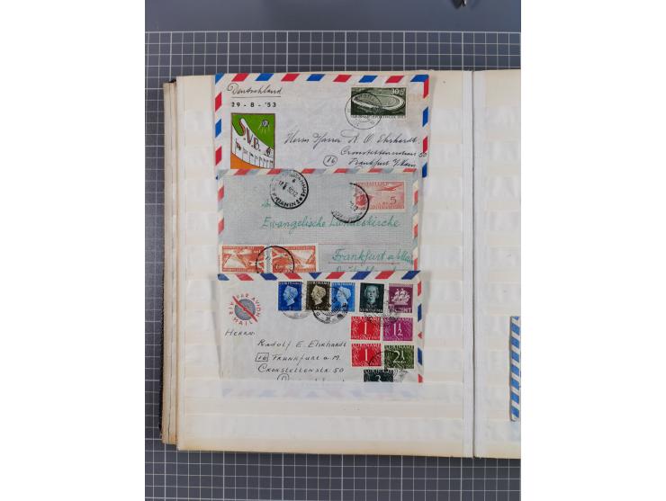 1931/81 (ca), over 120 cards and covers, incl. some better and early items, some Zeppelin Mail, etc., in one album