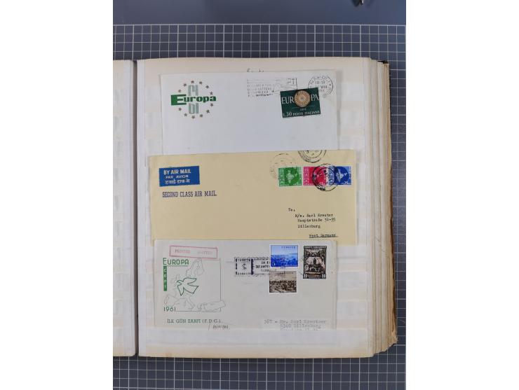 1931/81 (ca), over 120 cards and covers, incl. some better and early items, some Zeppelin Mail, etc., in one album