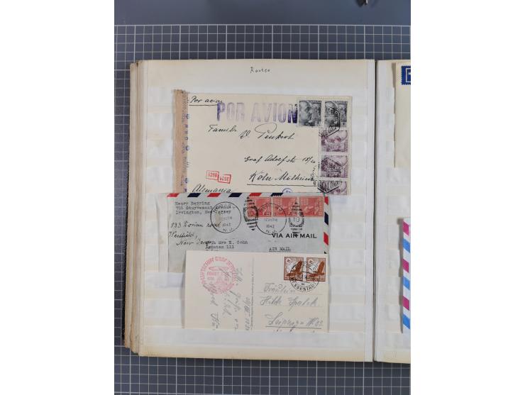 1931/81 (ca), over 120 cards and covers, incl. some better and early items, some Zeppelin Mail, etc., in one album