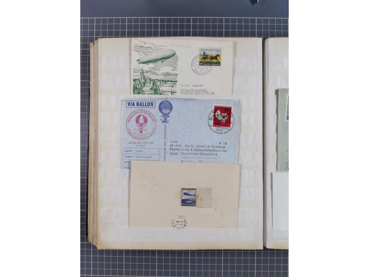 1931/81 (ca), over 120 cards and covers, incl. some better and early items, some Zeppelin Mail, etc., in one album