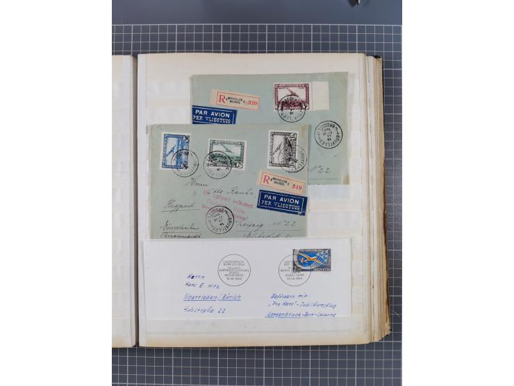 1931/81 (ca), over 120 cards and covers, incl. some better and early items, some Zeppelin Mail, etc., in one album