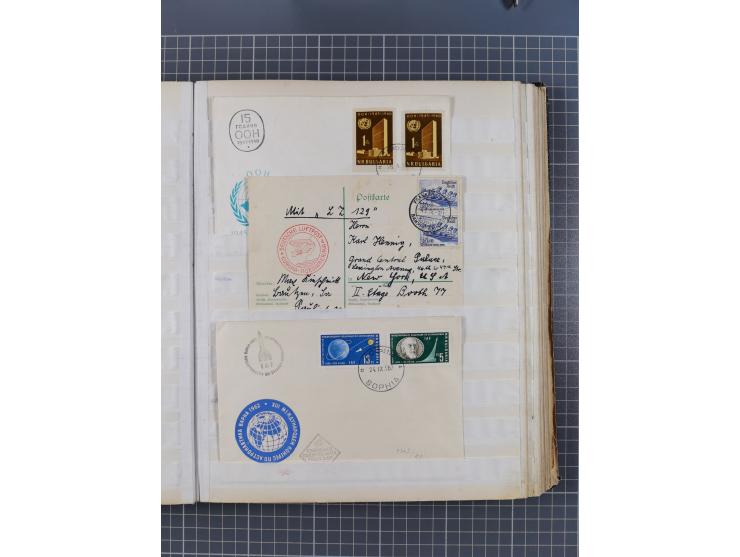 1931/81 (ca), over 120 cards and covers, incl. some better and early items, some Zeppelin Mail, etc., in one album