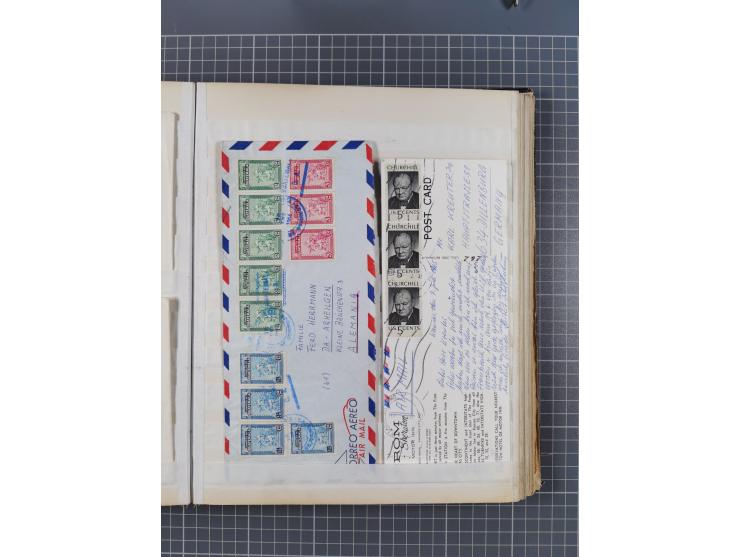 1931/81 (ca), over 120 cards and covers, incl. some better and early items, some Zeppelin Mail, etc., in one album