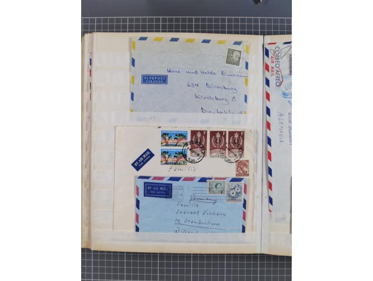 1931/81 (ca), over 120 cards and covers, incl. some better and early items, some Zeppelin Mail, etc., in one album