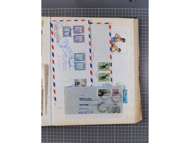 1931/81 (ca), over 120 cards and covers, incl. some better and early items, some Zeppelin Mail, etc., in one album