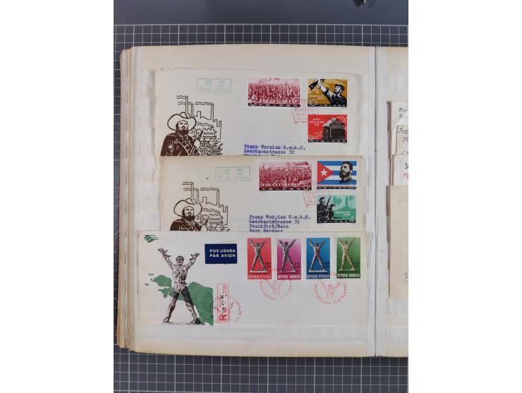 1931/81 (ca), over 120 cards and covers, incl. some better and early items, some Zeppelin Mail, etc., in one album