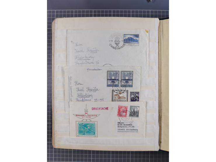 1931/81 (ca), over 120 cards and covers, incl. some better and early items, some Zeppelin Mail, etc., in one album