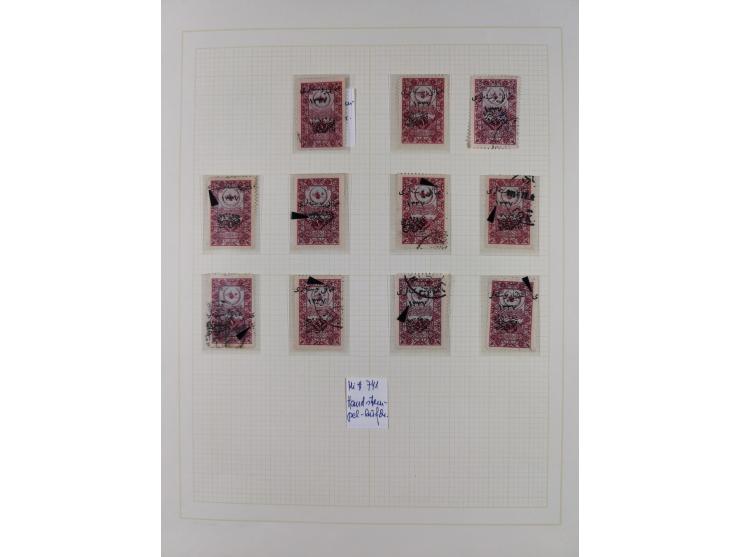 1920/23, Turkey in Asia collection on eight album pages starting with first issues, including Mi.739, 742 mint and used, spec