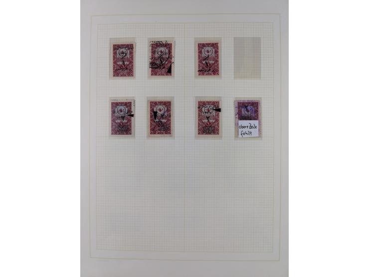 1920/23, Turkey in Asia collection on eight album pages starting with first issues, including Mi.739, 742 mint and used, spec