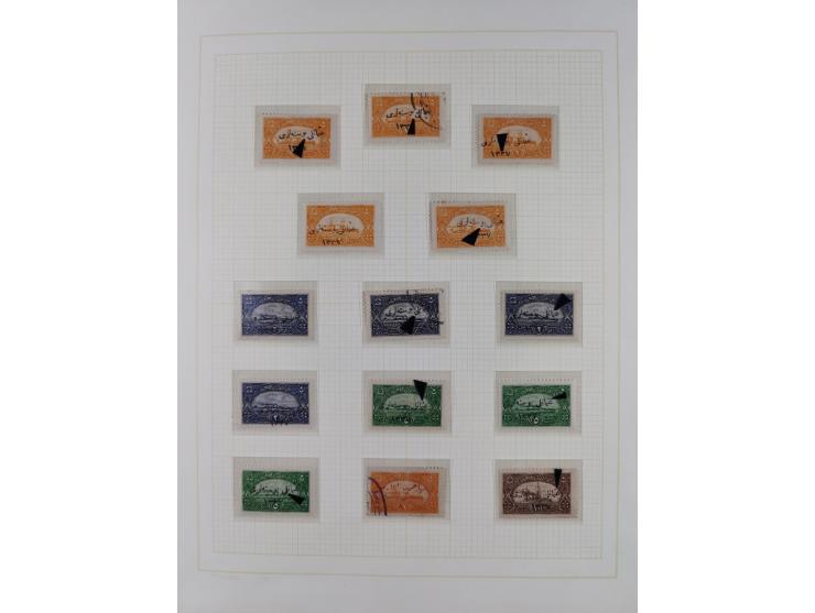 1920/23, Turkey in Asia collection on eight album pages starting with first issues, including Mi.739, 742 mint and used, spec