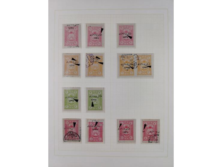 1920/23, Turkey in Asia collection on eight album pages starting with first issues, including Mi.739, 742 mint and used, spec