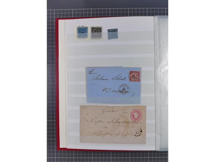 Baden bis Württemberg, gestempelter/ungebrauchter und postfrischer Sammlungsbestand, dabei u.a. Bayern Mi.-Nr. 1Ia ungebrauch